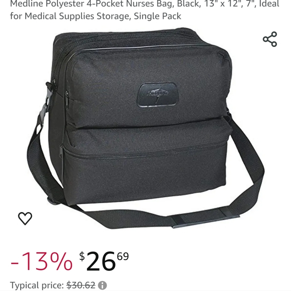 Medline 4 pocket polyester nurses bag